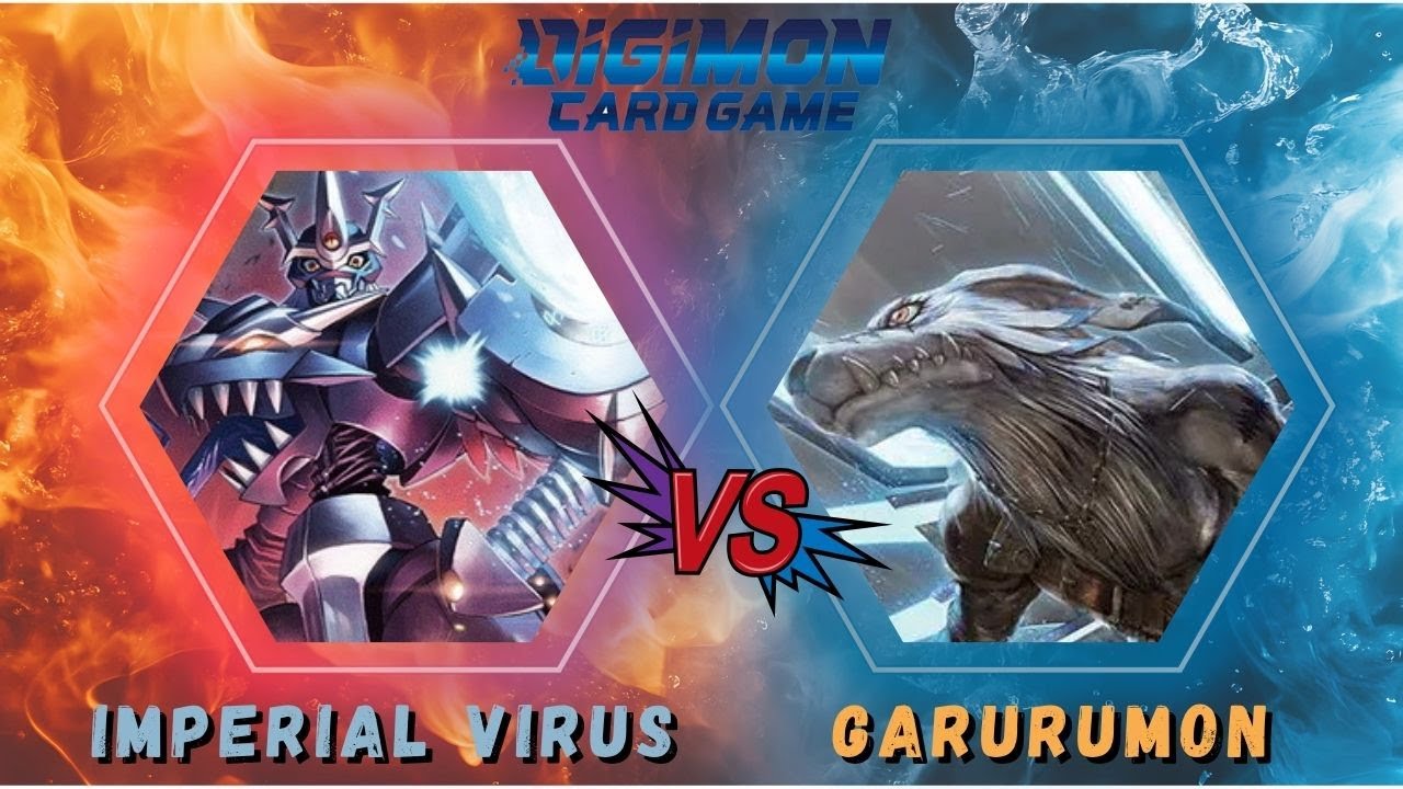 Digimon TCG | Imperial Virus vs Garurumon | Tournament match | EX10