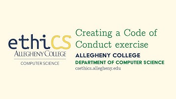 ethiCS - Running a Code of Conduct Activity