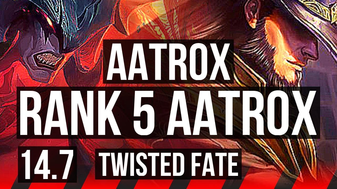 AATROX vs TWISTED FATE (TOP) | Rank 5 Aatrox, 5k comeback, 6 solo kills | KR Challenger | 14.7
