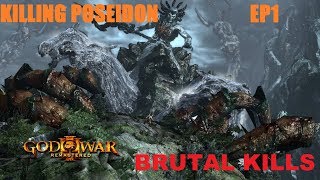 God Of War 3 Remastered Killing Poseidon Brutal Kills 18