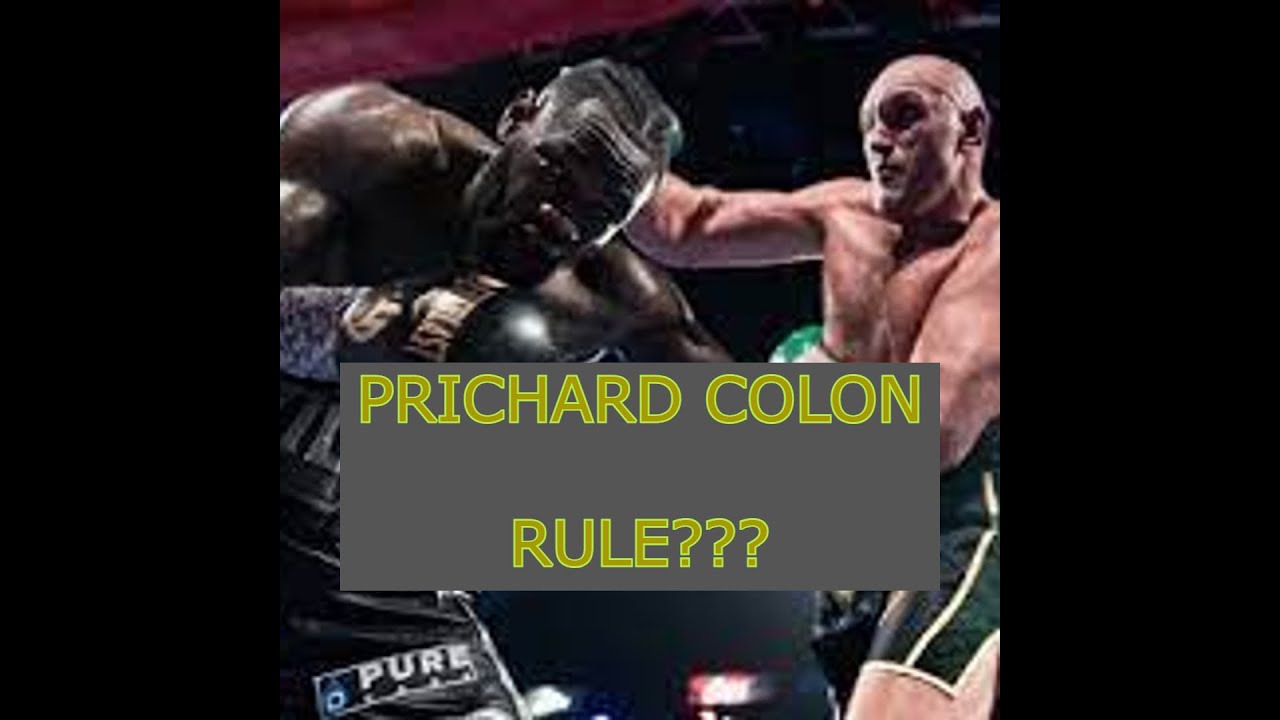The 'Prichard Colon' Rule Doesn't Apply For DEONTAY WILDER!!!
