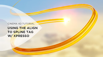 Cinema 4D Tutorial - Using the Align to Spline Tag with Xpresso