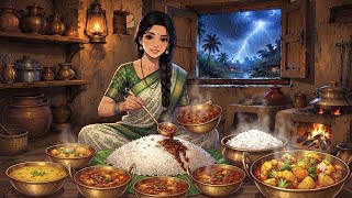 🌧️ 1990S Rainy Indian Village Life| Daily Routine Of A Village Mother Ghibli Village Vlogs L Asmr