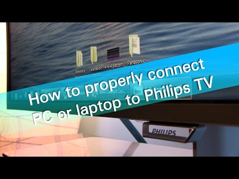 How to properly connect PC or laptop to Philips PFT6550 TV