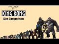 Evolution of King Kong (1933-2024) Size Comparison (Remake)