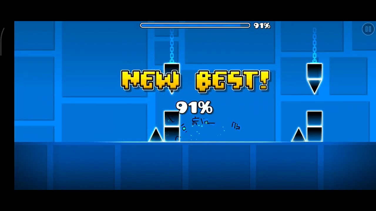 Completing back on track in geometry dash - YouTube