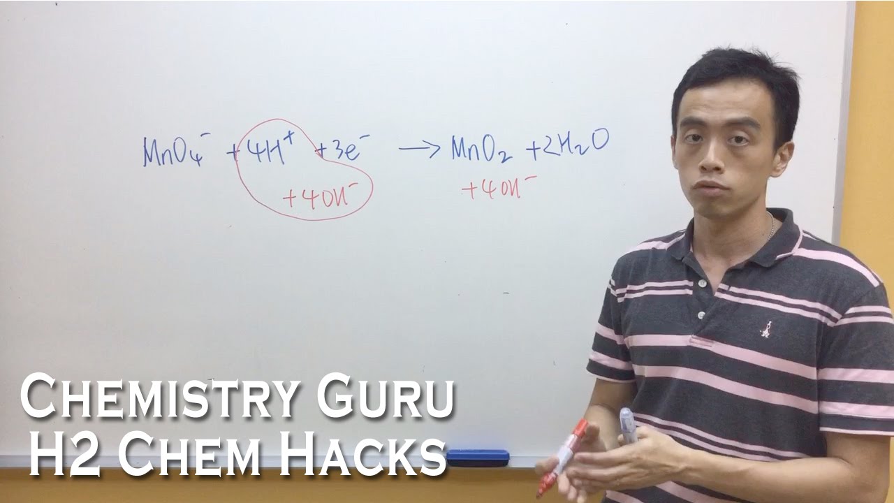 How to balance Redox Half Equations in Acidic and Alkaline Medium - H2ChemHacks
