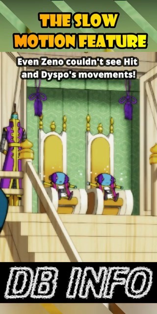 Even Zeno couldn't see Hit and Dyspo's movements! #anime #dragonball #dragonballsuper #dbs #move