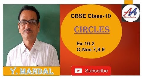#cbse #class-10 | application of circles |step by step solution of Ex10.2 Q.nos.7,8,9 by mandal sir.