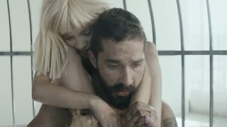 Nearly Naked Shia LaBeouf Stars In Sia Video with Dance Moms Star