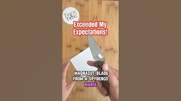 Testing Results: Spyderco Manix 2 in Magnacut #triedandtrueedc #testing #results #shorts