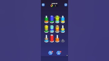 Nut sort - color puzzle game by kiwi fun level 259