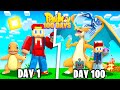 I Spent 100 Days in MINECRAFT PIXELMON... Here's What Happened!