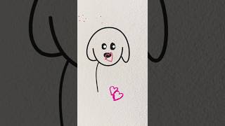 How to Draw a Puppy eassydrawing howtodraw timelapse shorts tiktok puppy cute drawing easy