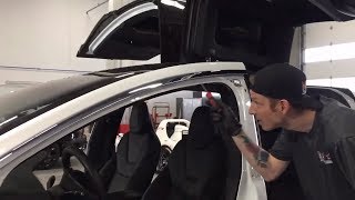 Tesla Model X Trim Removal | How To How To Remove And Repaint The Interior Trims On A Tesla Model S X