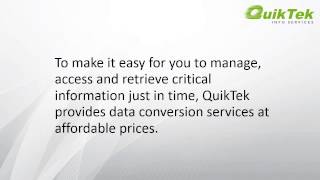 Data Conversion Services