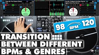 How to Transition Between Different BPMs and Genres (StepbyStep)