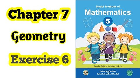 Class 5 math chapter 7 Exercise 6 | Geometry | National Book Foundation | NBF | 2024 | ilmi darasgah