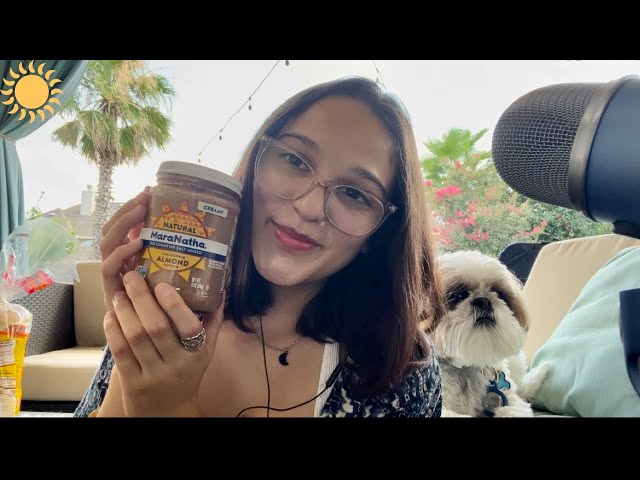 ASMR grocery haul with my dog ☀️