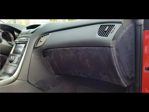 Genesis Coupe Alcantara Interior Trim Install - Lower Dash 