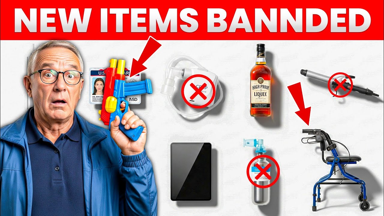 ✈️ TSA Just BANNED These Items for 2025 – What Seniors MUST Know Before Flying!