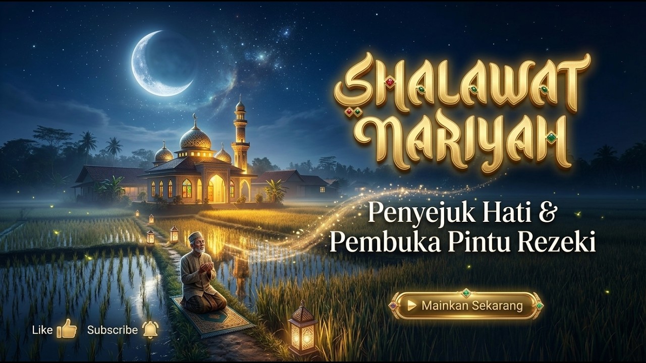 Sholawat Nariyah Merdu Sekali Dengar! Hati Langsung Adem & Rezeki Dilancarkan