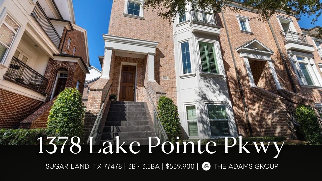 NEW LISTING 1378 Lake Pointe Parkway in Sugar Land, Texas YouTube