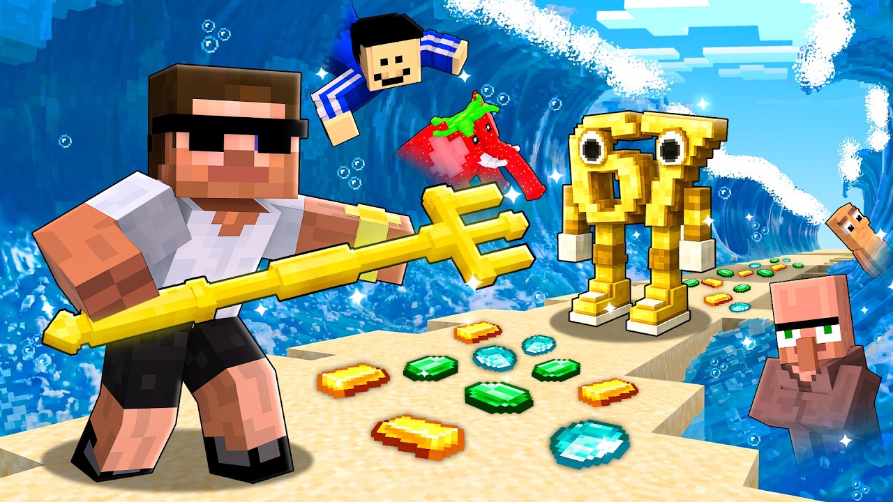 Split the Sea for Rare Brainrots in Minecraft..