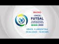 BRASIL X ARGENTINA I 09/02/2020 I CONMEBOL Futsal Eliminatorias Sudamericanas 2020