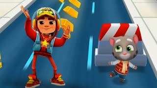 Subway surfers Vs Talking Tom Time Rush, Subway surfers New Update Android iOS Gameplay.  screenshot 5