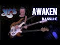 Yes  awaken chris squire bass cover  bass pedals