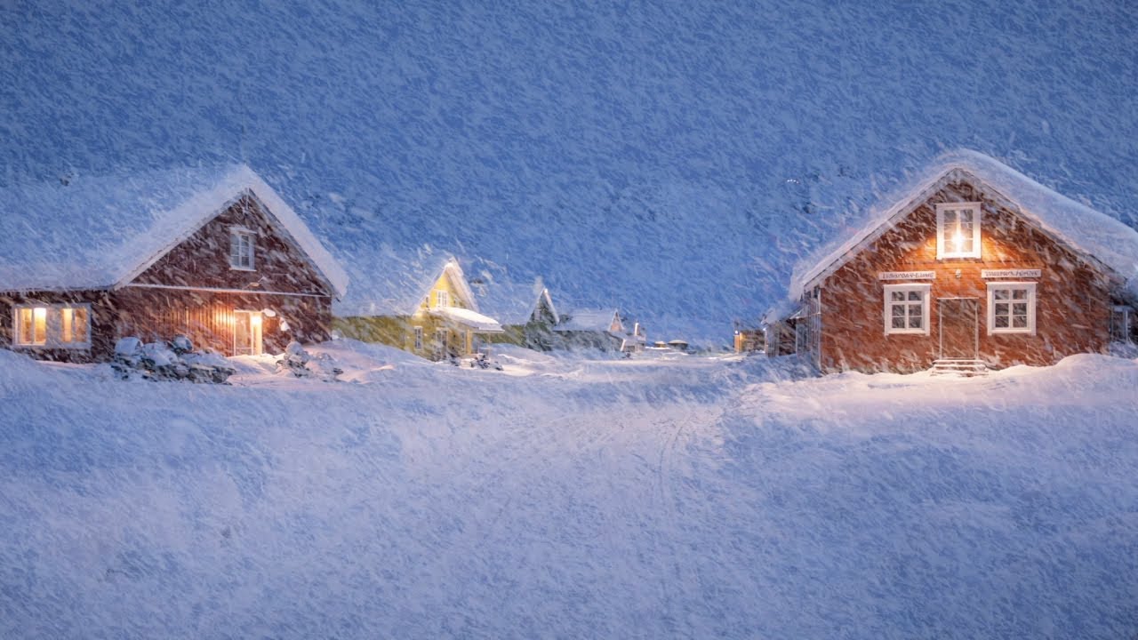 Howling Wind & Blowing Snow | Calm Winter Ambience for Deep Sleep ...