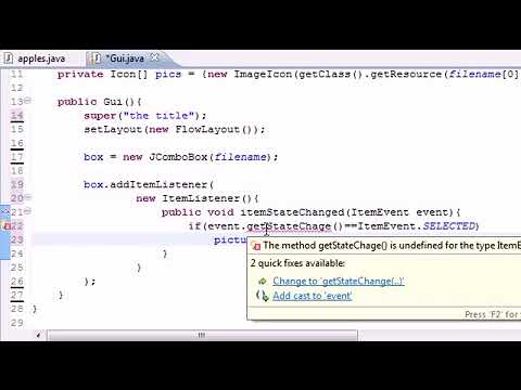 Java Programming Tutorial   69   Drop Down List Program
