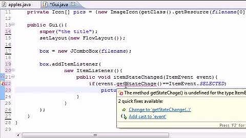 Java Programming Tutorial   69   Drop Down List Program