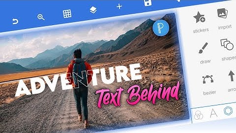 How to Add Text Behind an Object in Pixellab || 2Cool Editing ||