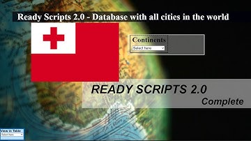 List of cities and provinces in Togo database - Ready Scripts 2.0