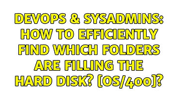 DevOps & SysAdmins: How to efficiently find which folders are filling the hard disk? [OS/400]?