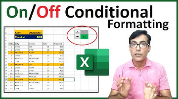 Conditional formatting On/Off button in excel | Amazing Conditional formatting in advanced excel