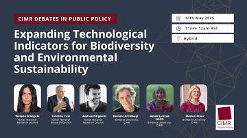 Expanding Technological Indicators for Biodiversity and Environmental Sustainability - CIMR Debate