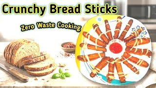 Crispy Bread Sticks With Leftover Edges|Evening Snacks With Home Ingredients|Food Waste Solution.