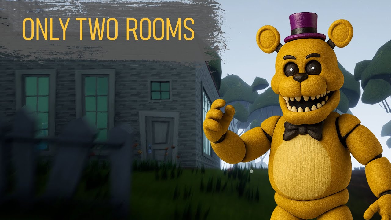 FREDBEAR IN HELLO NEIGHBOUR BUT ONLY TWO ROOMS. Mod by @RobBoss123