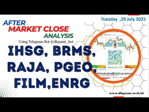 IHSG,BRMS,RAJA, PGEO,FILM,ENRG  | After market Close Analysis,  29 July  2025