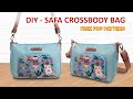 DIY Safa Crossbody Bag - How to sew shoulder bag - Tutorial cara membuat tas selempang