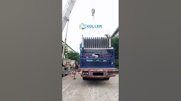 Delivery record of Koller ice block machine evaporator system  #icemachine  #icemakerfactory  #ice