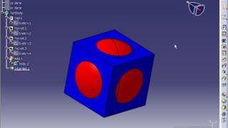 CATIA V5 Tutorial - Boolean Add Application [100]