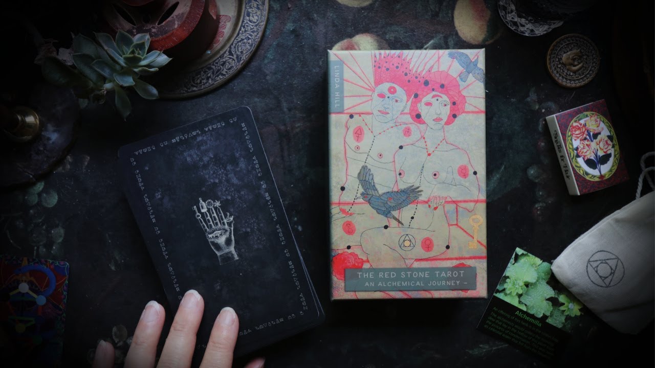 THE RED STONE TAROT // A New Jungian Alchemical Tarot Deck by The