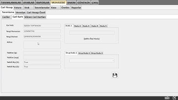 4-MUHASEBE-CARİ HESAP-CARİ KAYIT ÖNİZLEME