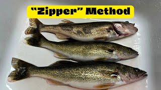 The BEST Technique for Filleting Walleye | Boneless 'Zipper' Method