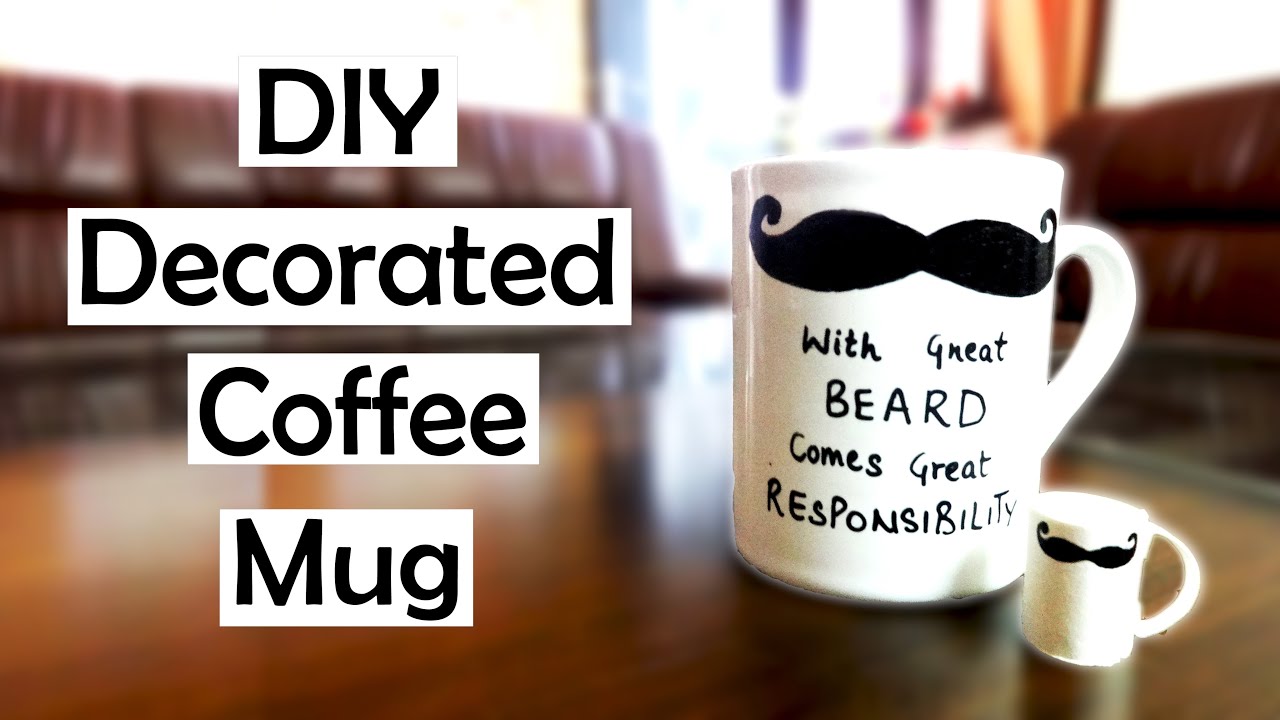 Diy Gift Idea Decorated Coffee Mug Youtube