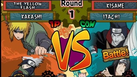 Naruto Shippuden ultimate ninja 5 | The Yellow Flash vs Kisame | Gameplay | AetherSx2 emulator